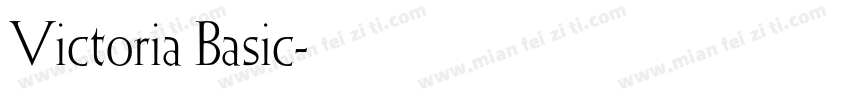 Victoria Basic字体转换